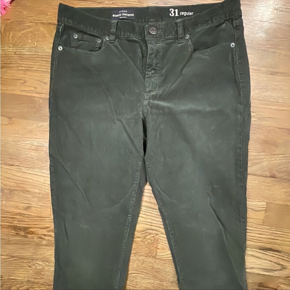 Green corduroy pants